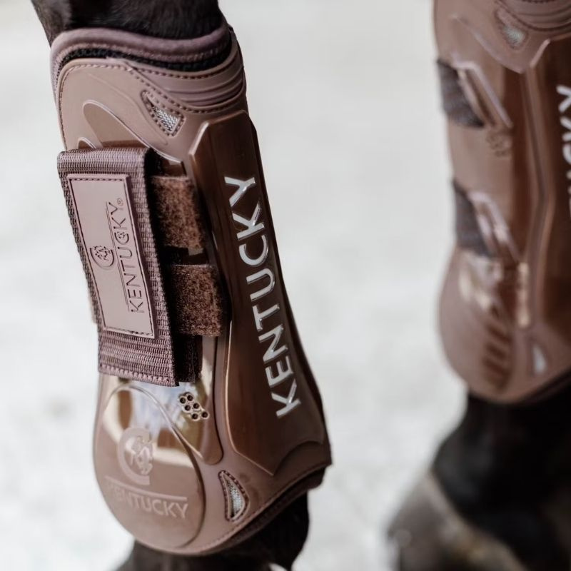Peesbeschermers Velcro Bruin