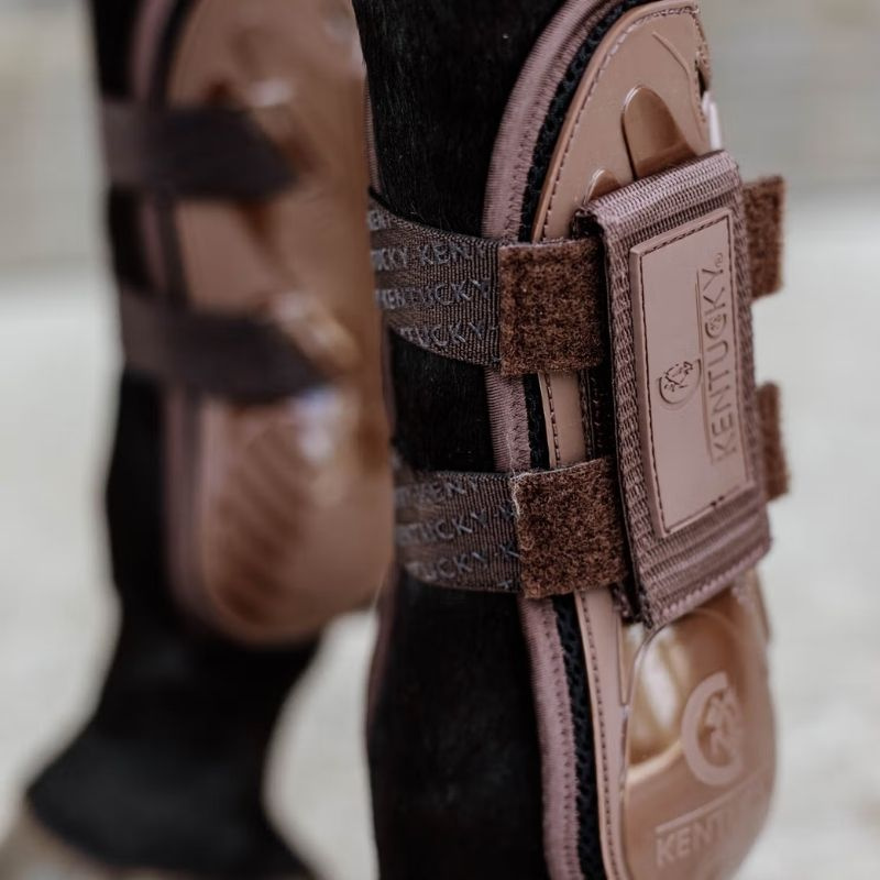Peesbeschermers Velcro Bruin