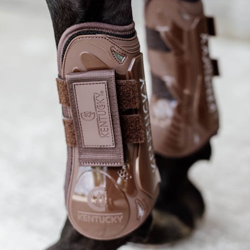 Peesbeschermers Velcro Bruin