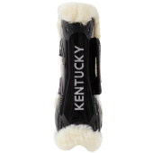 Peesbeschermers Vegan Sheepskin Velcro Zwart Peesbeschermers Vegan Sheepskin Velcro Zwart