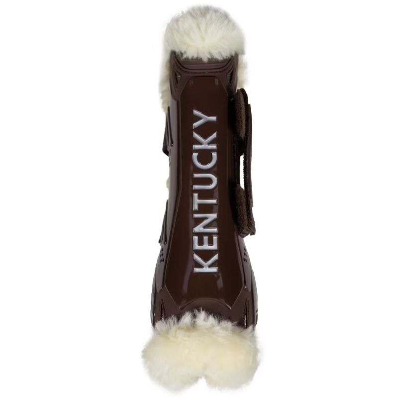 Peesbeschermers Vegan Sheepskin Velcro Bruin