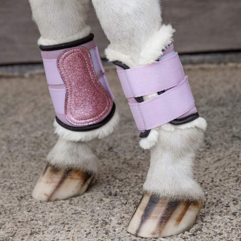 Weidebeschermers Vegan Sheepskin Unicorn Glitter Roze Shetland