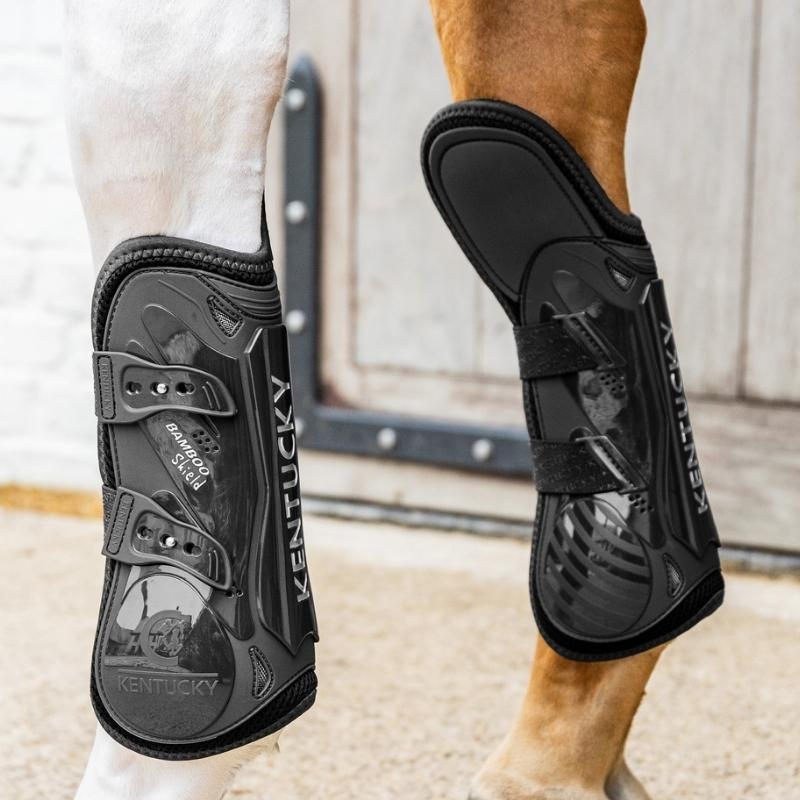 Beenbeschermers Bamboo Shield Elastic Knee Protection Zwart