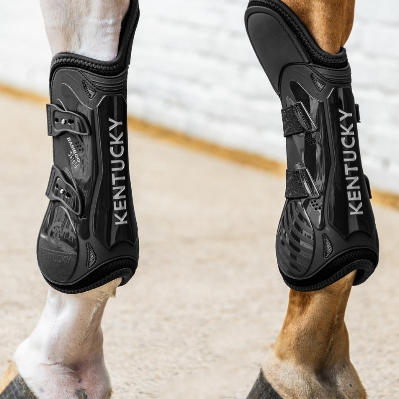 Beenbeschermers Bamboo Shield Elastic Knee Protection Zwart