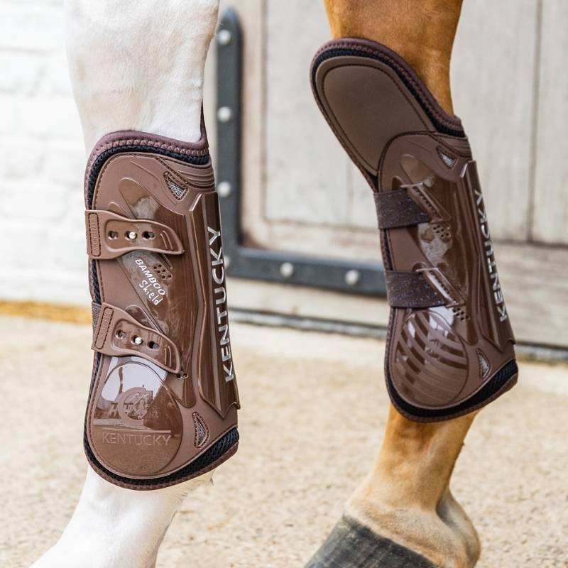 Beenbeschermers Bamboo Shield Elastic Knee Protection Bruin