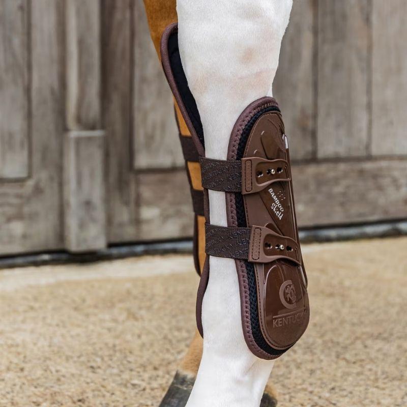 Beenbeschermers Bamboo Shield Elastic Knee Protection Bruin