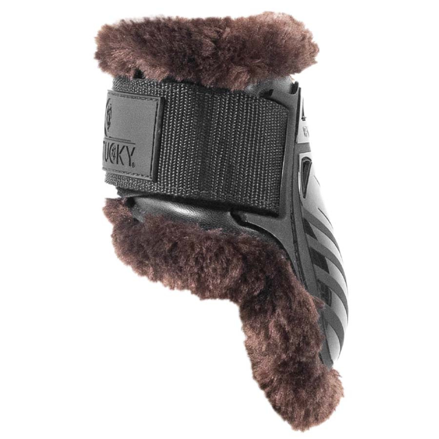 Strijklappen Young Vegan Sheepskin Zwart/Bruin