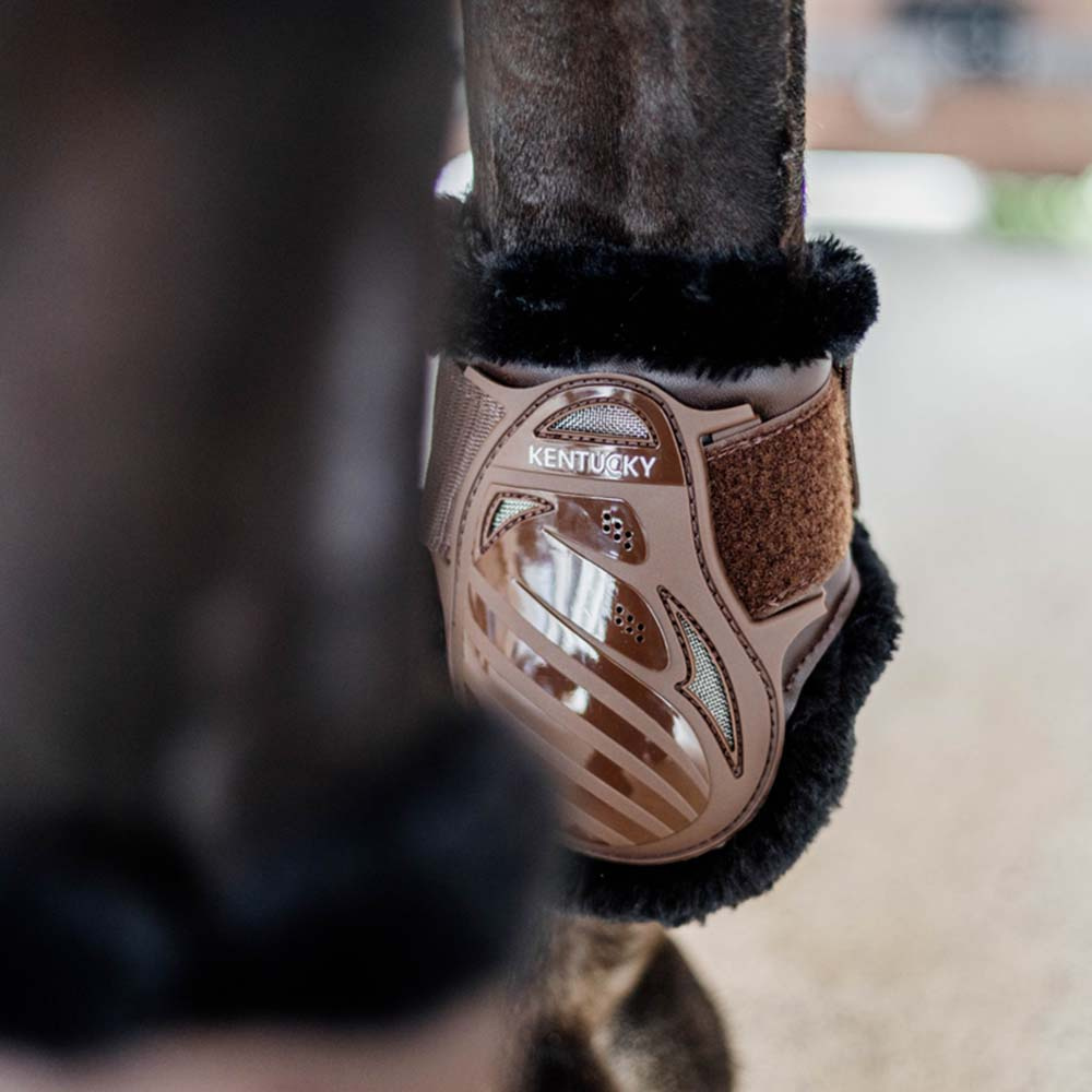 Strijklappen Young Vegan Sheepskin Bruin/Zwart