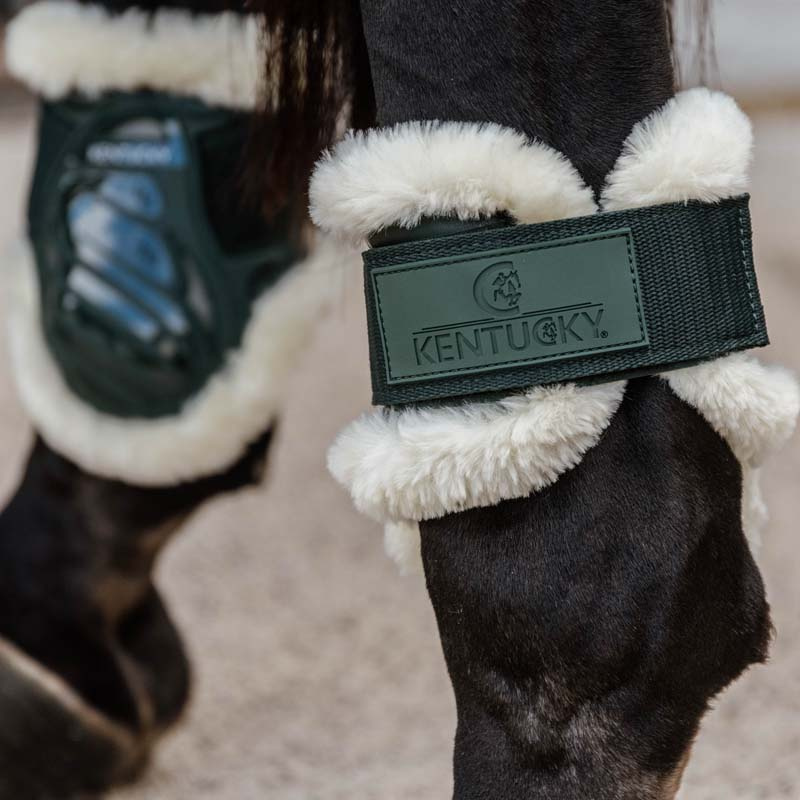 Strijklappen Young Vegan Sheepskin Donkergroen