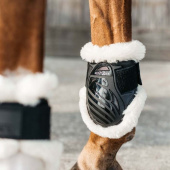 Kogelbeschermers Young Horse Sheepskin Shield Zwart Kogelbeschermers Young Horse Sheepskin Shield Zwart