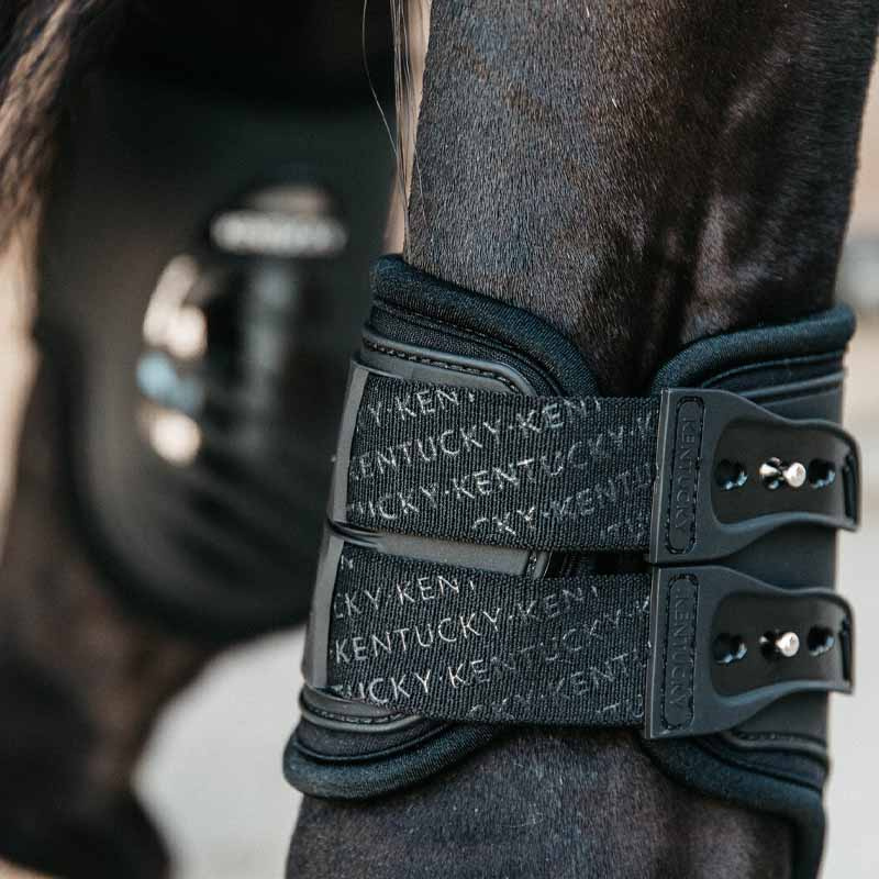 Strijklappen Elastic Zwart