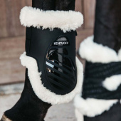 Strijklappen Elastic Vegan Sheepskin Zwart Strijklappen Elastic Vegan Sheepskin Zwart