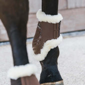Strijklappen Elastic Vegan Sheepskin Bruin Strijklappen Elastic Vegan Sheepskin Bruin
