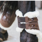 Strijklappen Elastic Vegan Sheepskin Bruin Strijklappen Elastic Vegan Sheepskin Bruin