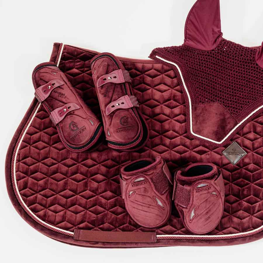 Strijklappen Young Velvet Bordeaux
