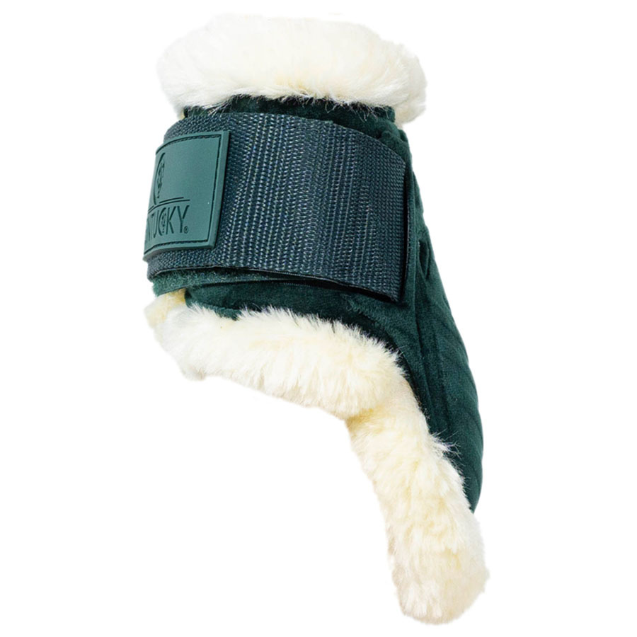 Strijklappen Young Vegan Sheepskin Velvet Donkergroen