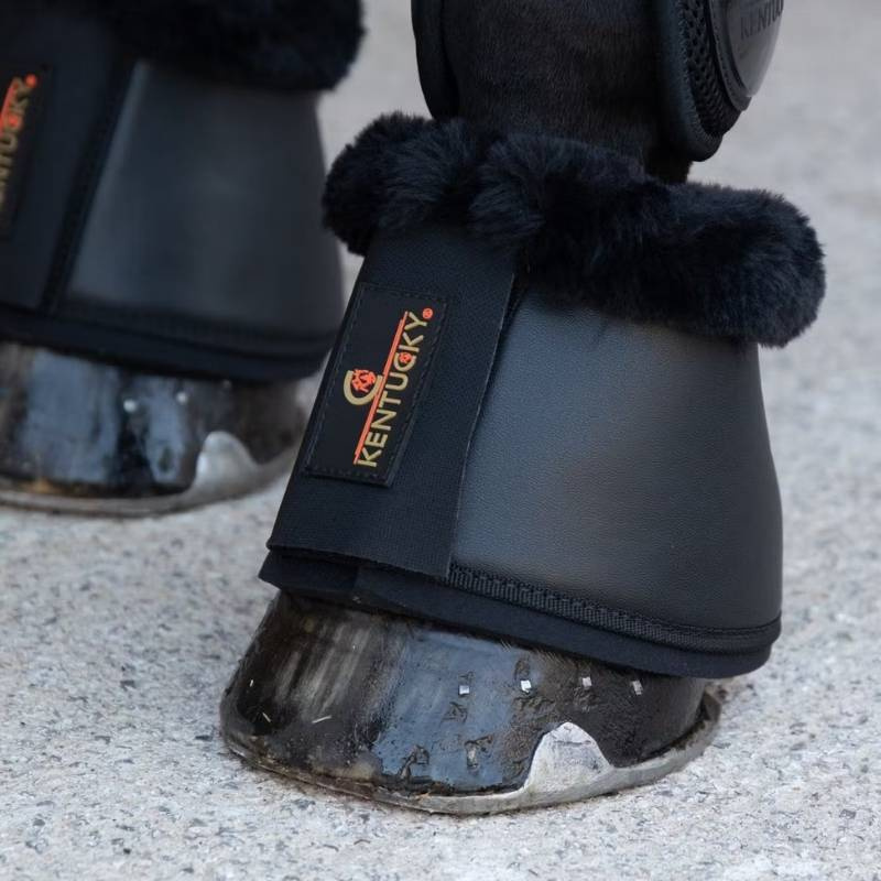 Springschoenen Kunstleer Sheepskin Zwart