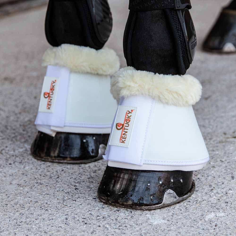 Springschoenen Sheepskin Leather Wit