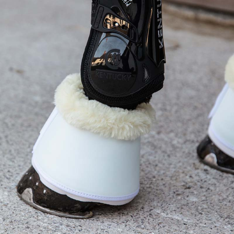 Springschoenen Sheepskin Leather Wit