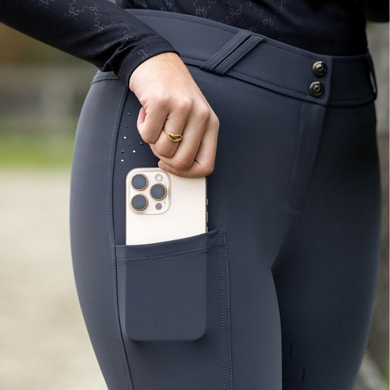 Rijbroek Livora Full Grip Grijs