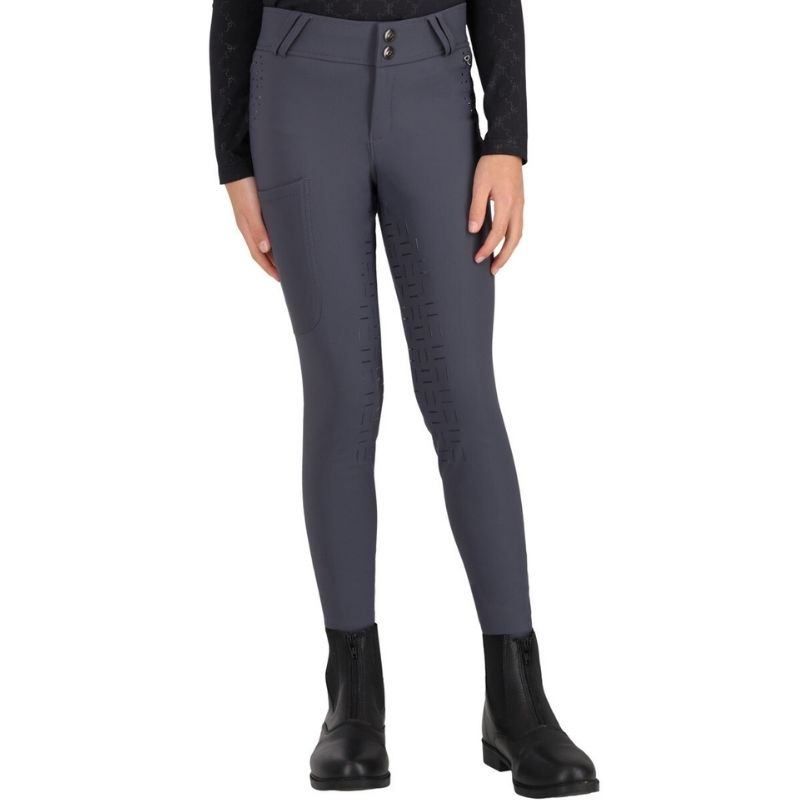 Rijbroek Kind/Junior Livora Full Grip Grijs