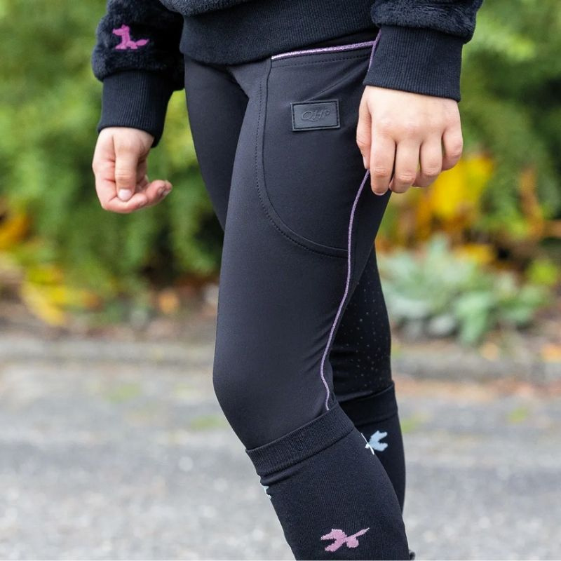 Winter rijlegging Kind/Junior Isalyn Full Grip Zwart