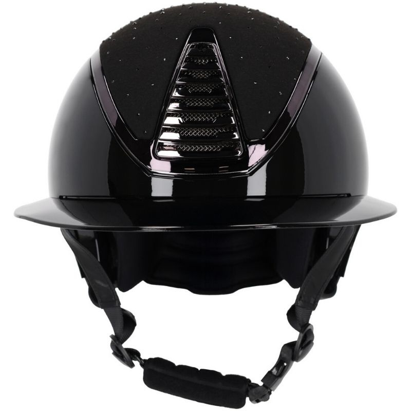 Paardrijcap Memphis Polo Visor Zwart