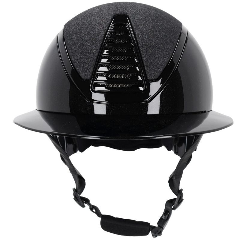 Paardrijcap Glendale Polo Visor Zwart