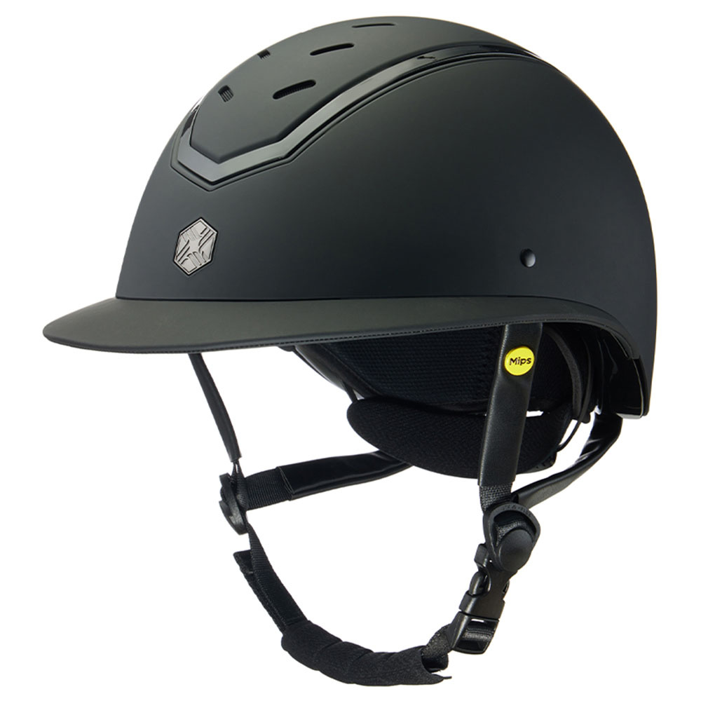 Paardrijcap MIPS Kylo Matte Zonneklep Zwart/Zwart