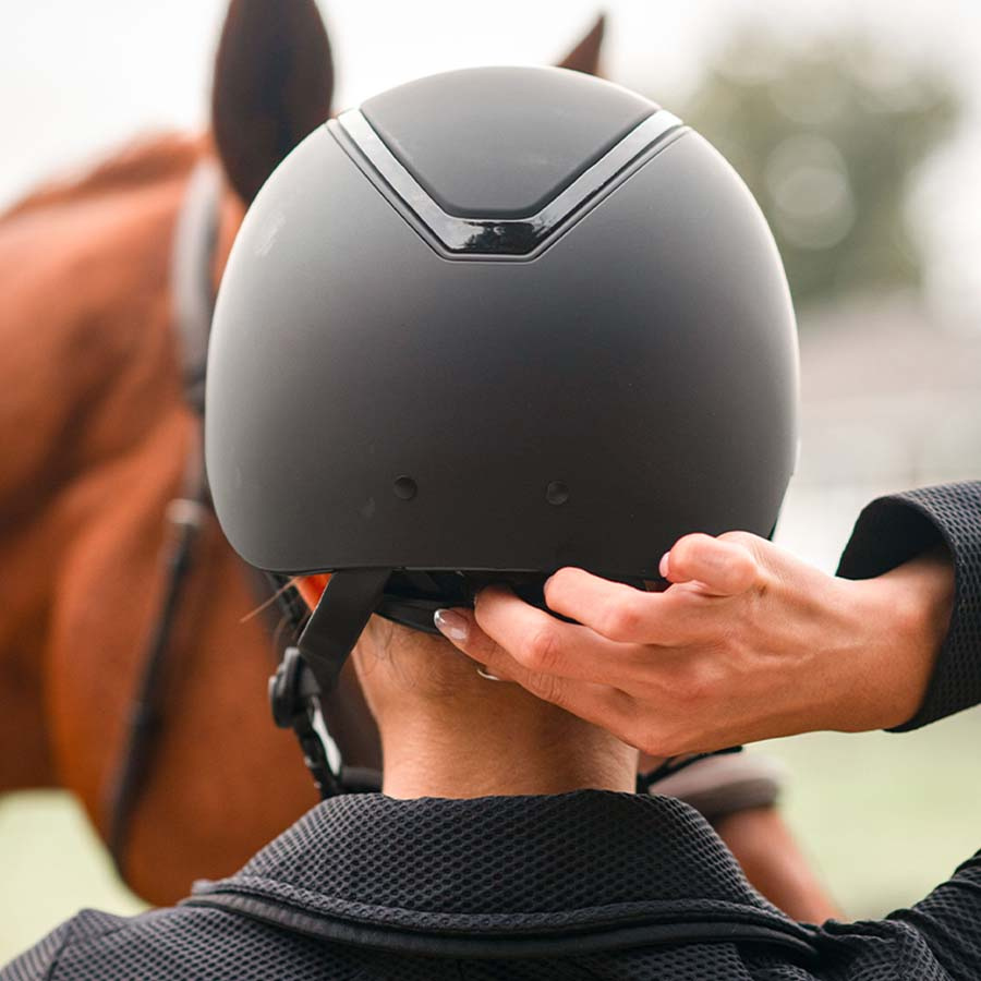 Paardrijcap MIPS Kylo Matte Zonneklep Zwart/Zwart