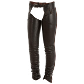 Lange Leren Chaps Zwart Lange Leren Chaps Zwart
