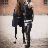 Lange Leren Chaps Zwart Lange Leren Chaps Zwart