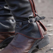 Lange Leren Chaps Zwart Lange Leren Chaps Zwart