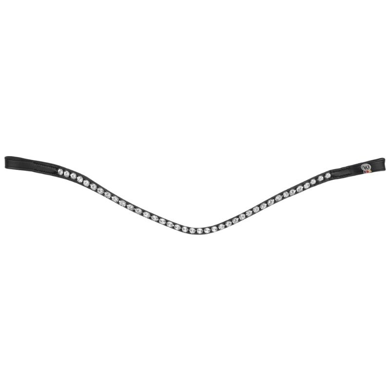 Frontriem Glam X-Line Zwart/Zilver