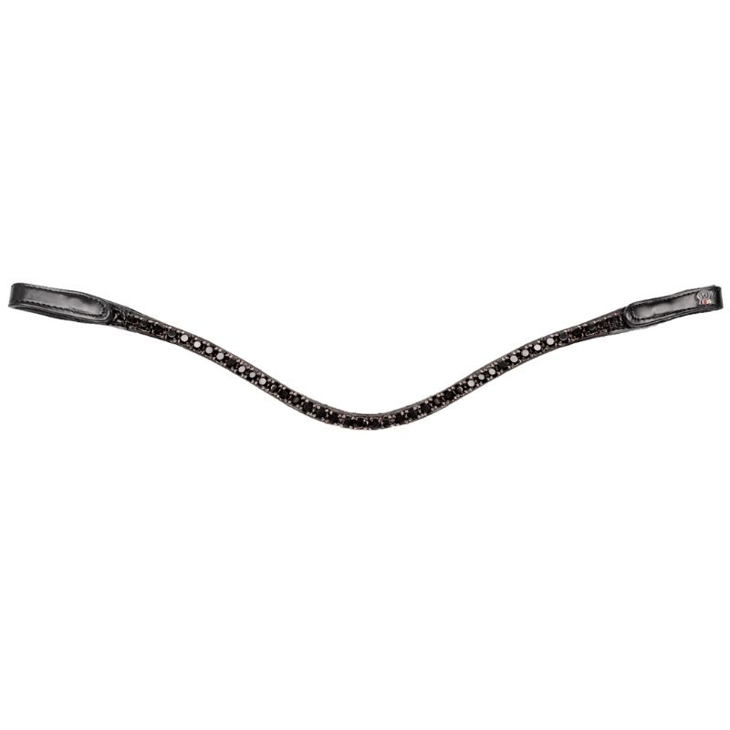 Frontriem Shine X-Line Zwart/Zwart