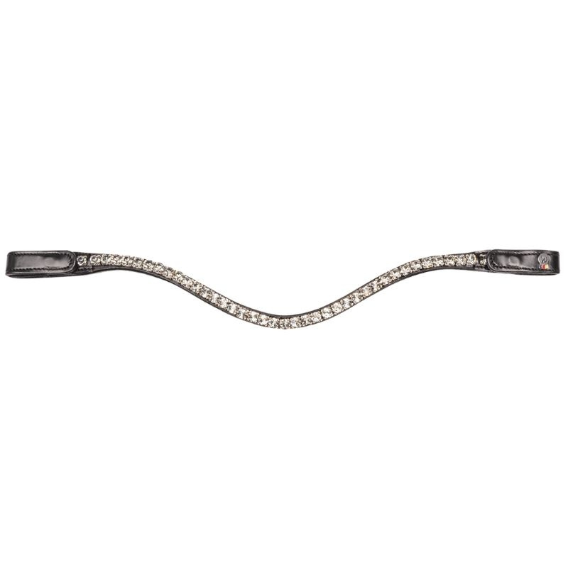 Frontriem Shine X-Line Zwart/Zilver