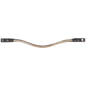 Frontriem Shine X-Line Zwart/Toffee Frontriem Shine X-Line Zwart/Toffee