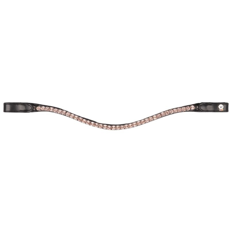 Frontriem Shine X-Line Zwart/Roze