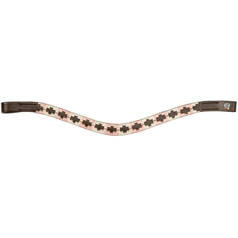 Frontriem Polo X-Line Bruin/Roze