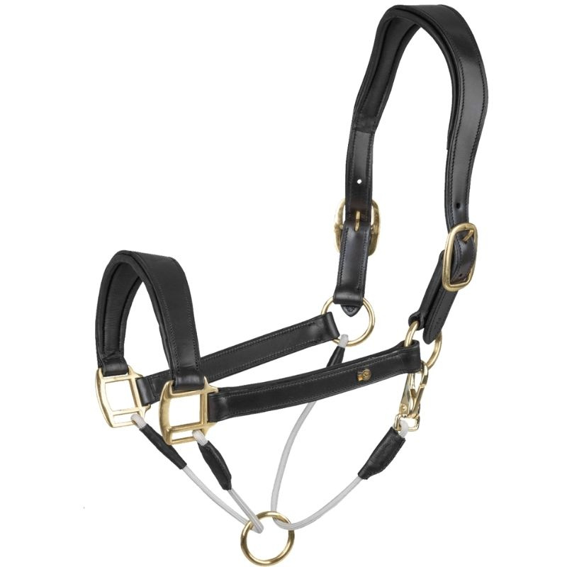 Leren halster Rope Royal S-Line Zwart