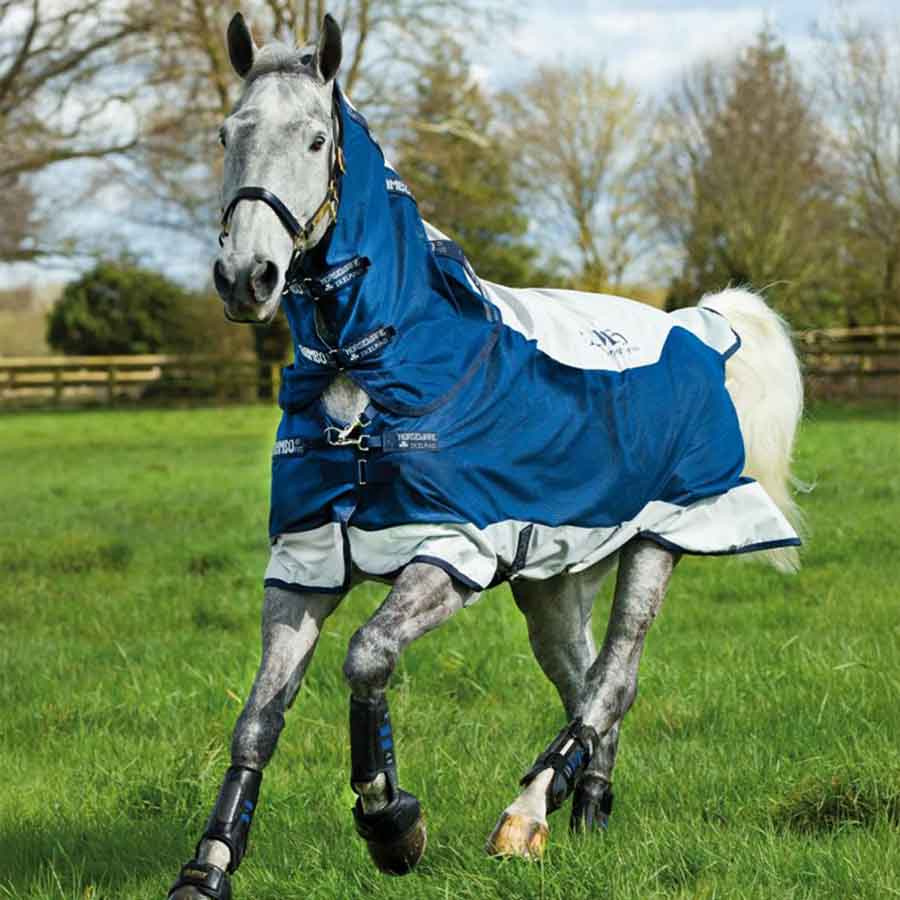 Regn- & Vliegendeke Rambo Summer Series V-Front Marineblauw/Grijs