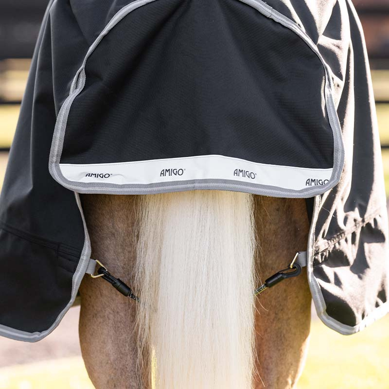 Regendeke Amigo Ripstop 900D 0g Pony Zwart/Grijs