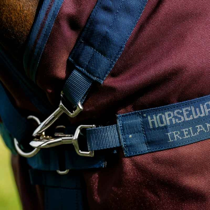 Regendeken Amigo Plus 1200D 0g Burgundy/Marineblauw/Grijs