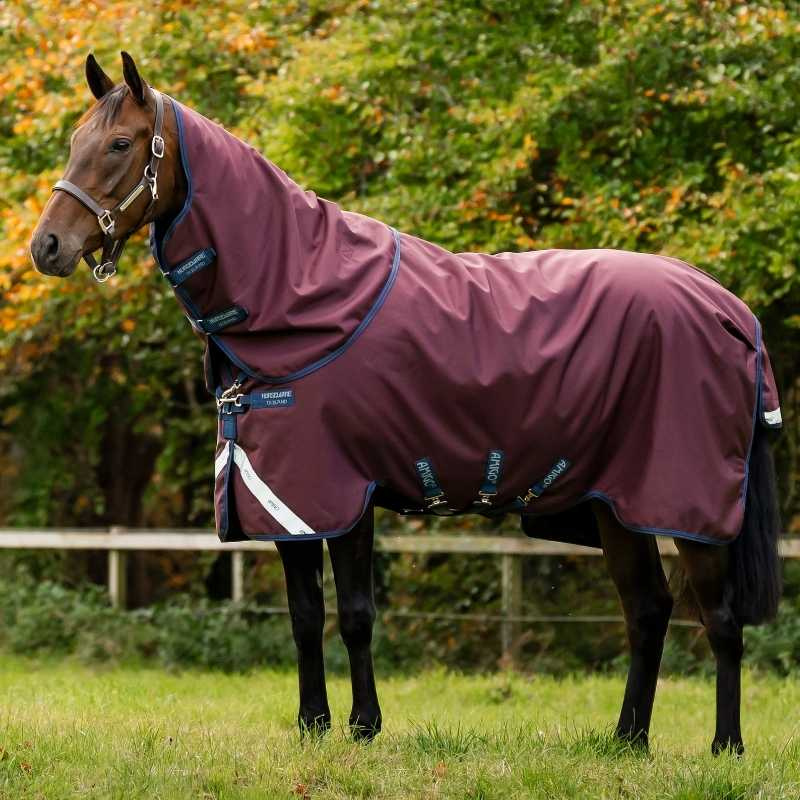 Outdoordeken Amigo Plus 1200D 100g Burgundy/Marineblauw/Grijs