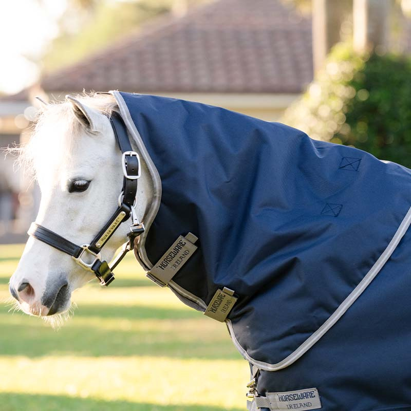 Regendeke Amigo 1200D Plus Pony 0g Marineblauw/Grijs/Zilver