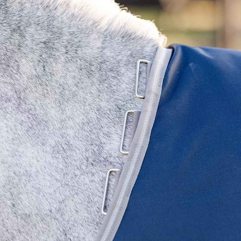 Regendeke Amigo 1200D Plus Pony 0g Marineblauw/Grijs/Zilver