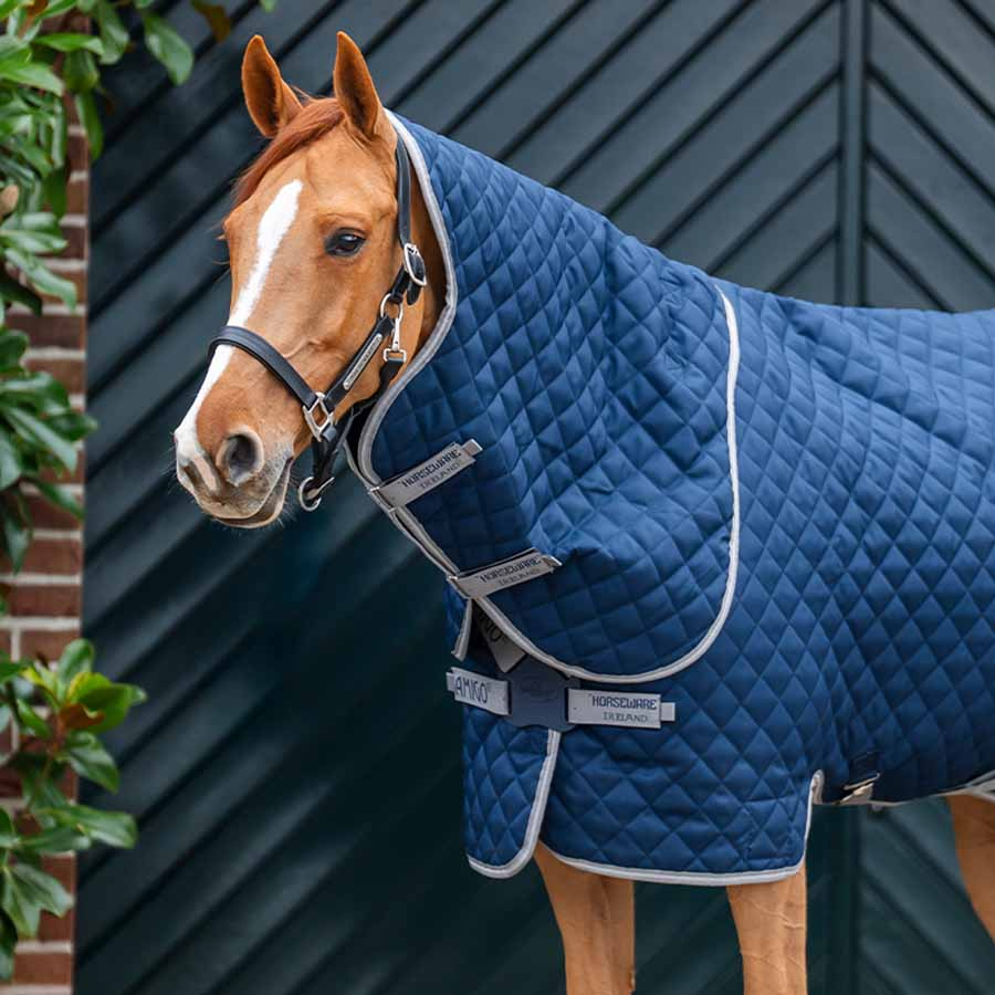 Staldeke Amigo Quilted 600D Plus 200g Marineblauw/Grijs/Zilver