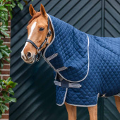 Staldeke Amigo Quilted 600D Plus 200g Marineblauw/Grijs/Zilver Staldeke Amigo Quilted 600D Plus 200g Marineblauw/Grijs/Zilver