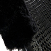 Gelpad met Schapenvacht Zwart Gelpad met Schapenvacht Zwart