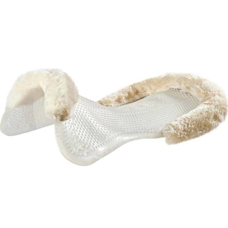 Gelpad met Schapenvacht Transparant